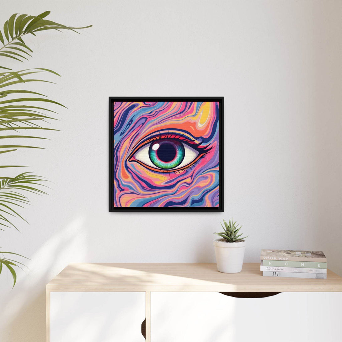 PsEyeFlow #26 - Vivid Echo - (Matte Canvas, Framed (Multi-color)) - Highdellic