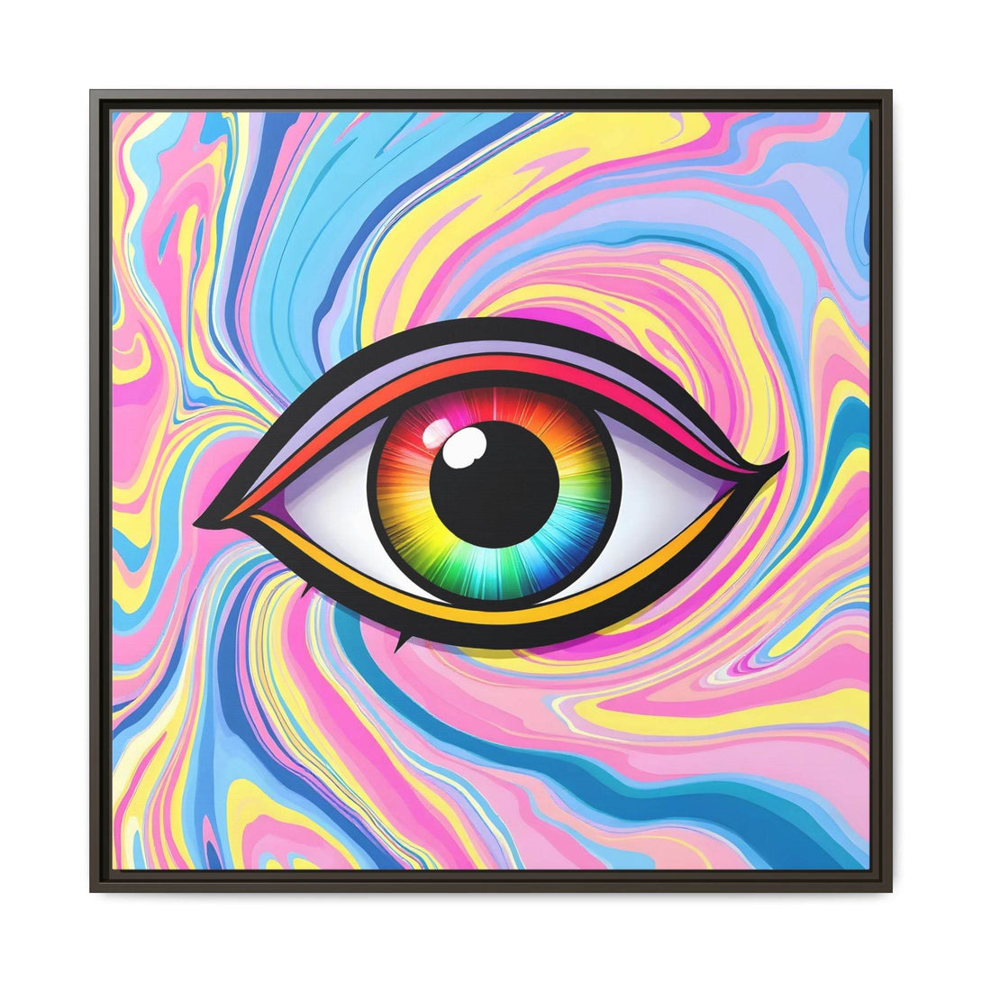 PsEyeFlow #31 - The Kaleidosoul on Framed Matte Canvas - Highdellic