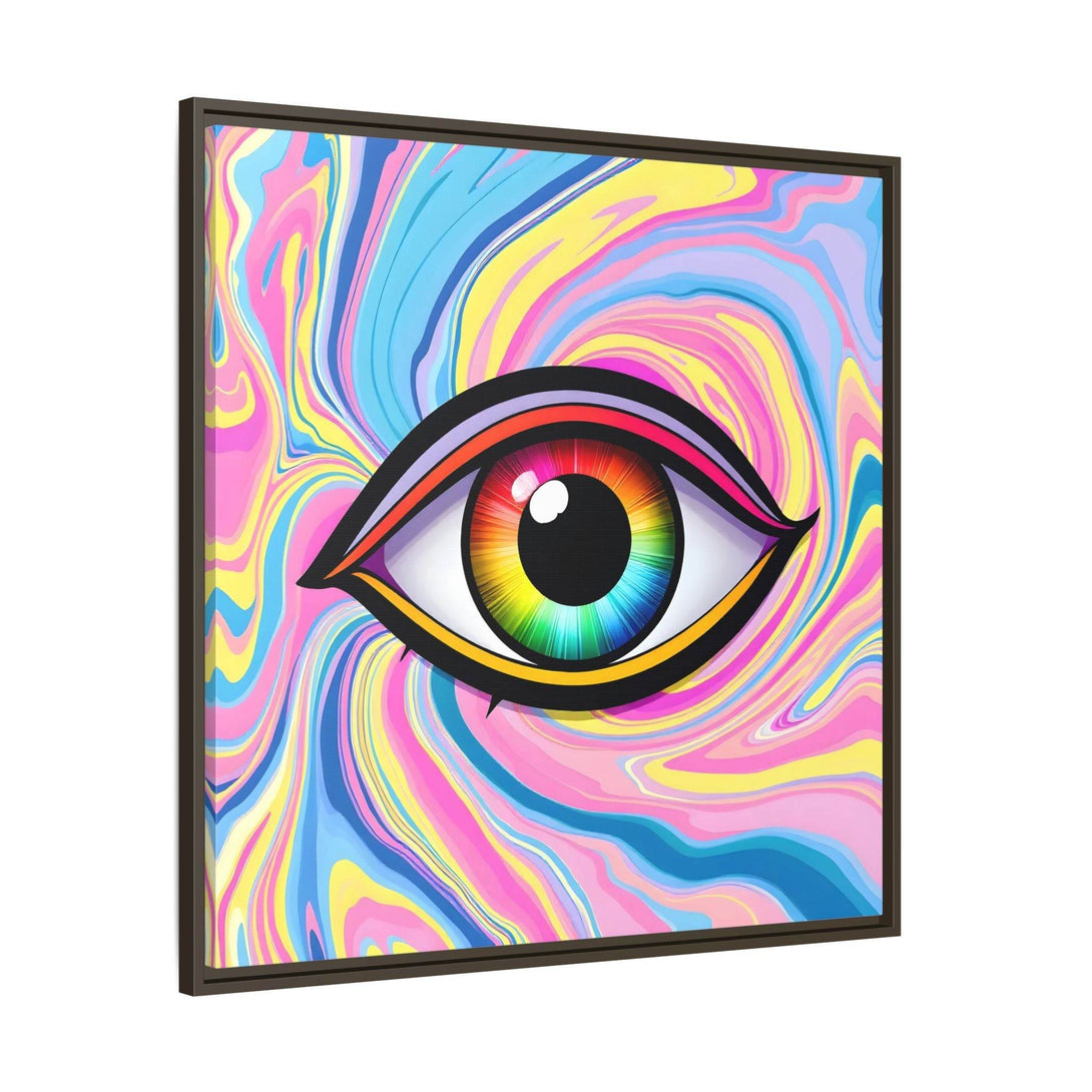 PsEyeFlow #31 - The Kaleidosoul on Framed Matte Canvas - Highdellic