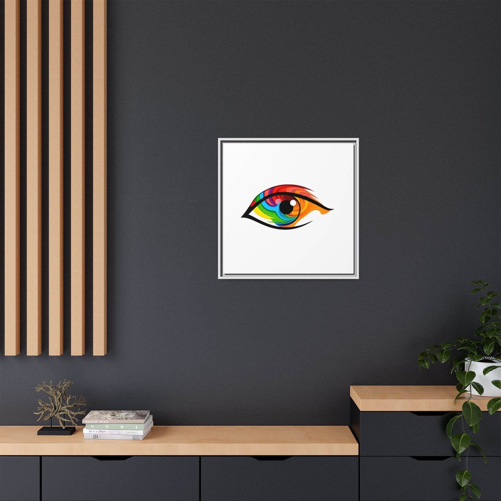 PsEyeGo 2 – Prism Gaze Vision on Framed Matte Canvas (Multi-color) - Highdellic