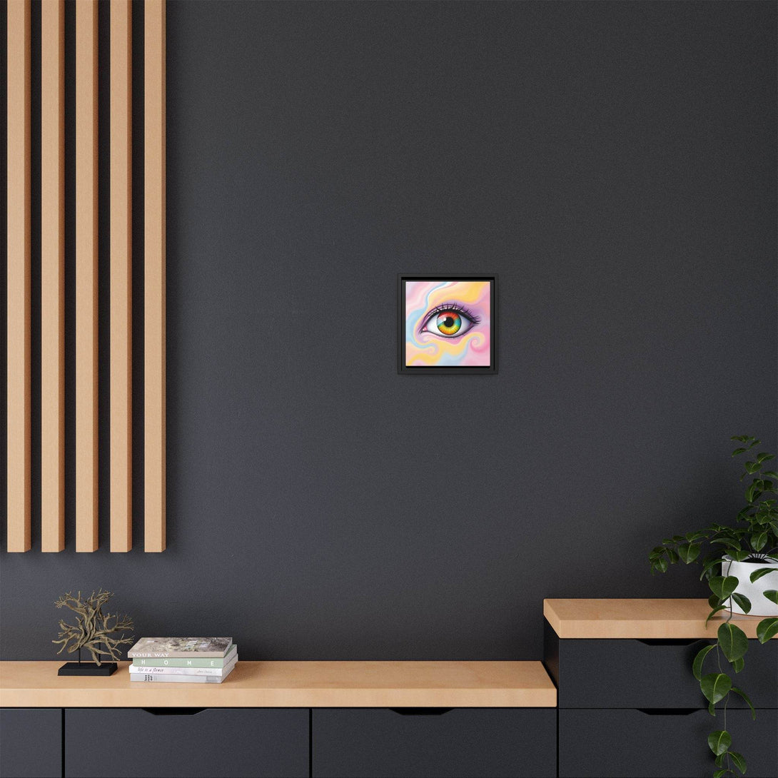 PsEyeFlow #36 – The Whispering Spiral on Framed Matte Canvas - Highdellic