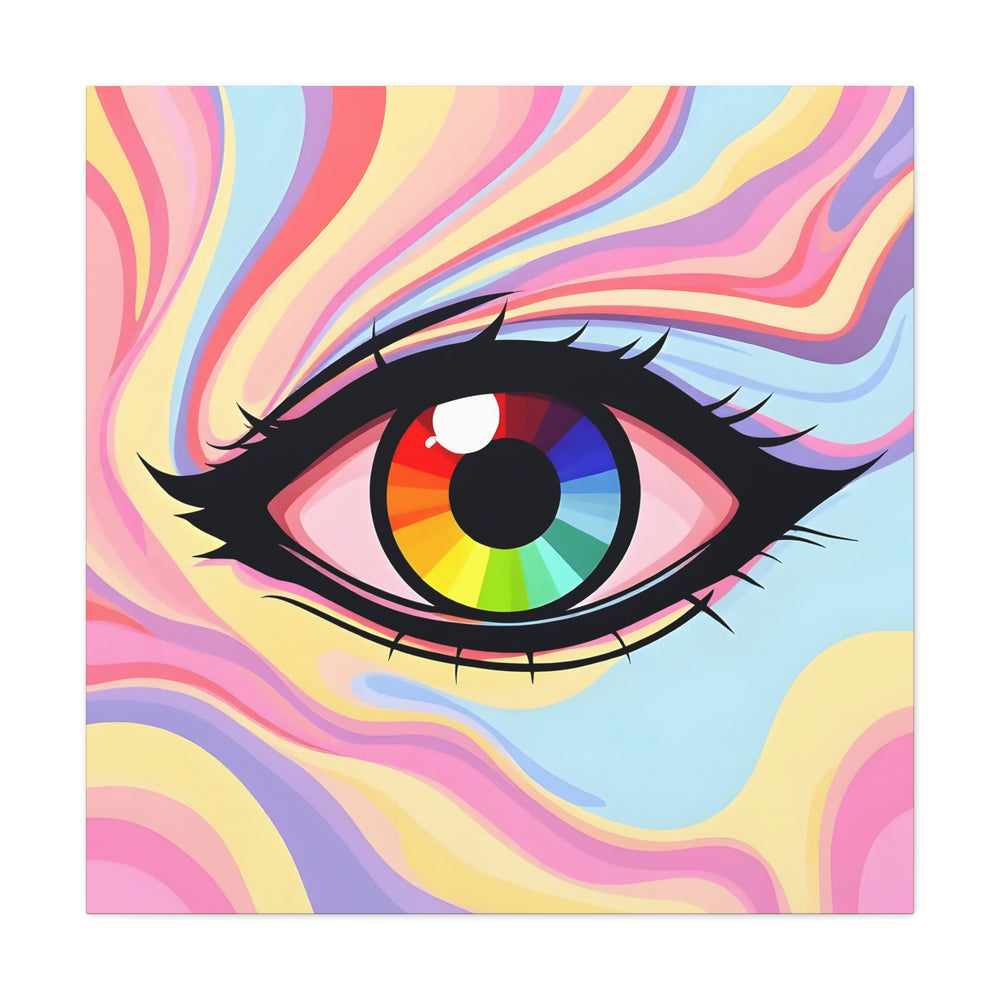 PsEyeFlow #15 - Chromatic Dream. (Matte Canvas, Stretched, 1.25")