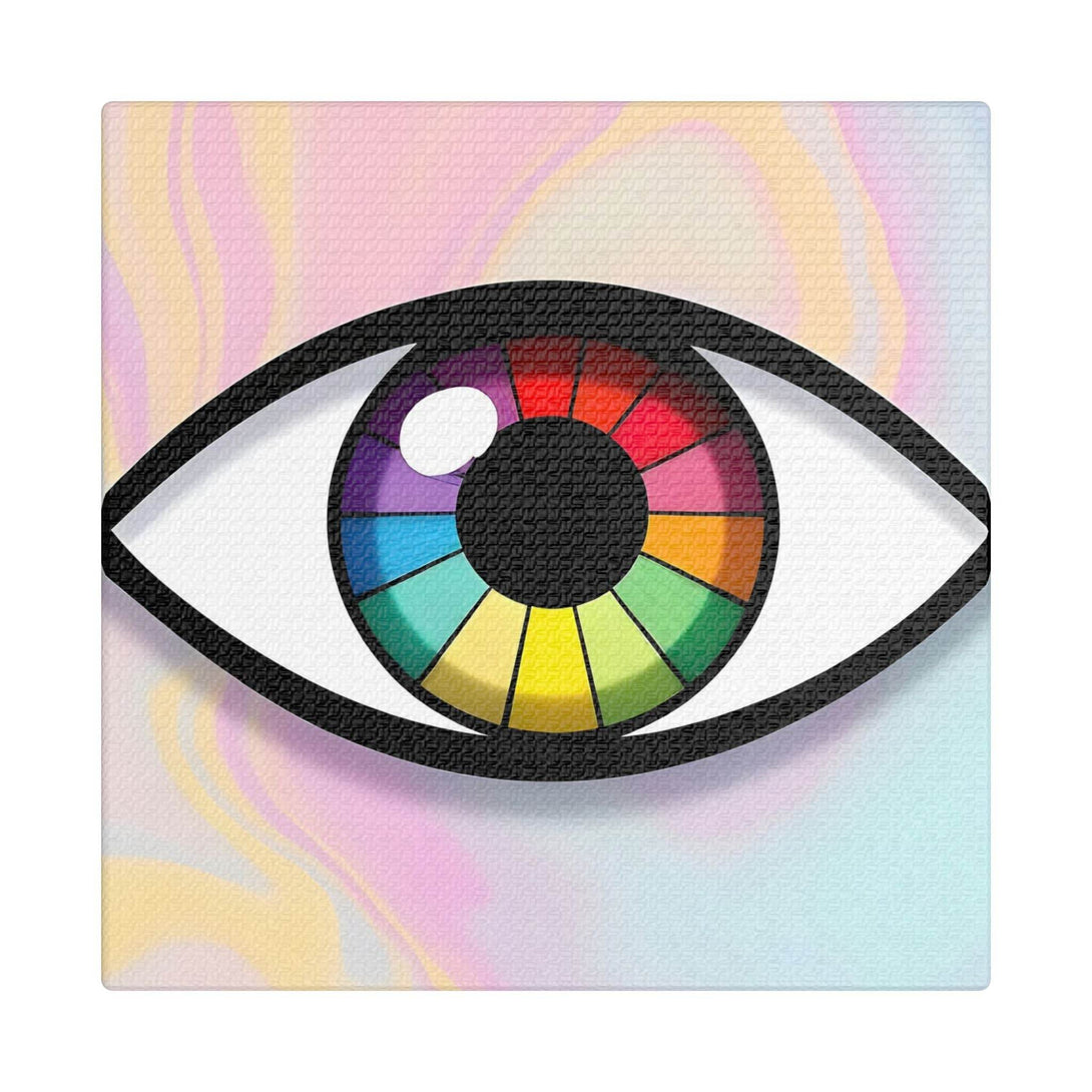 PsEyeFlow 5 - Prism Stare. (Satin Canvas, Stretched) - Highdellic