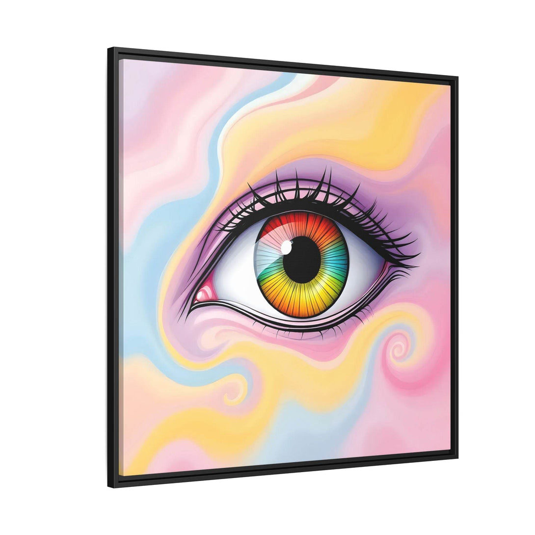 PsEyeFlow #36 – The Whispering Spiral on Framed Matte Canvas - Highdellic