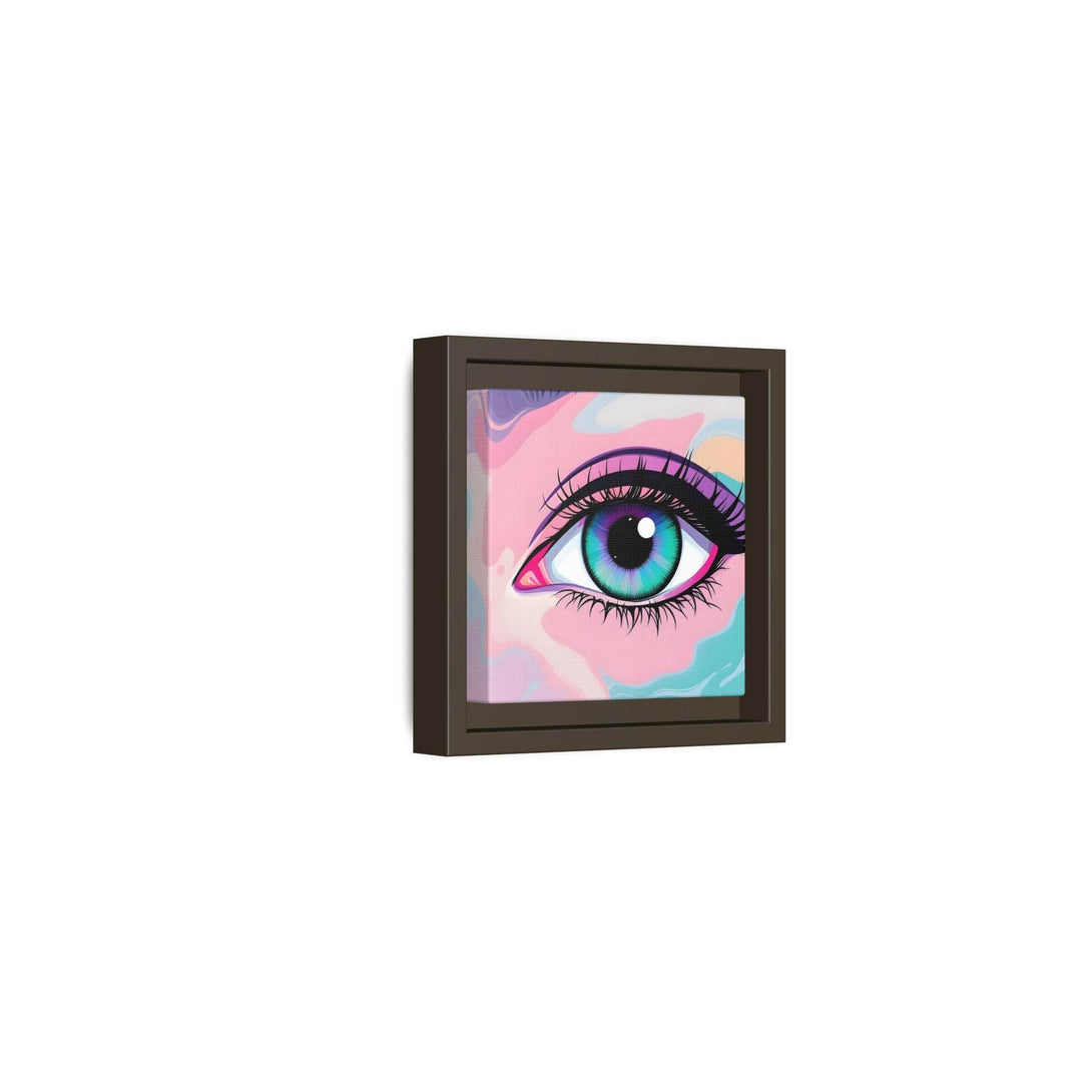 PsEyeFlow #2 – Lucid Gaze. ( Colorful Framed Matte Canvas Decor ) - Highdellic