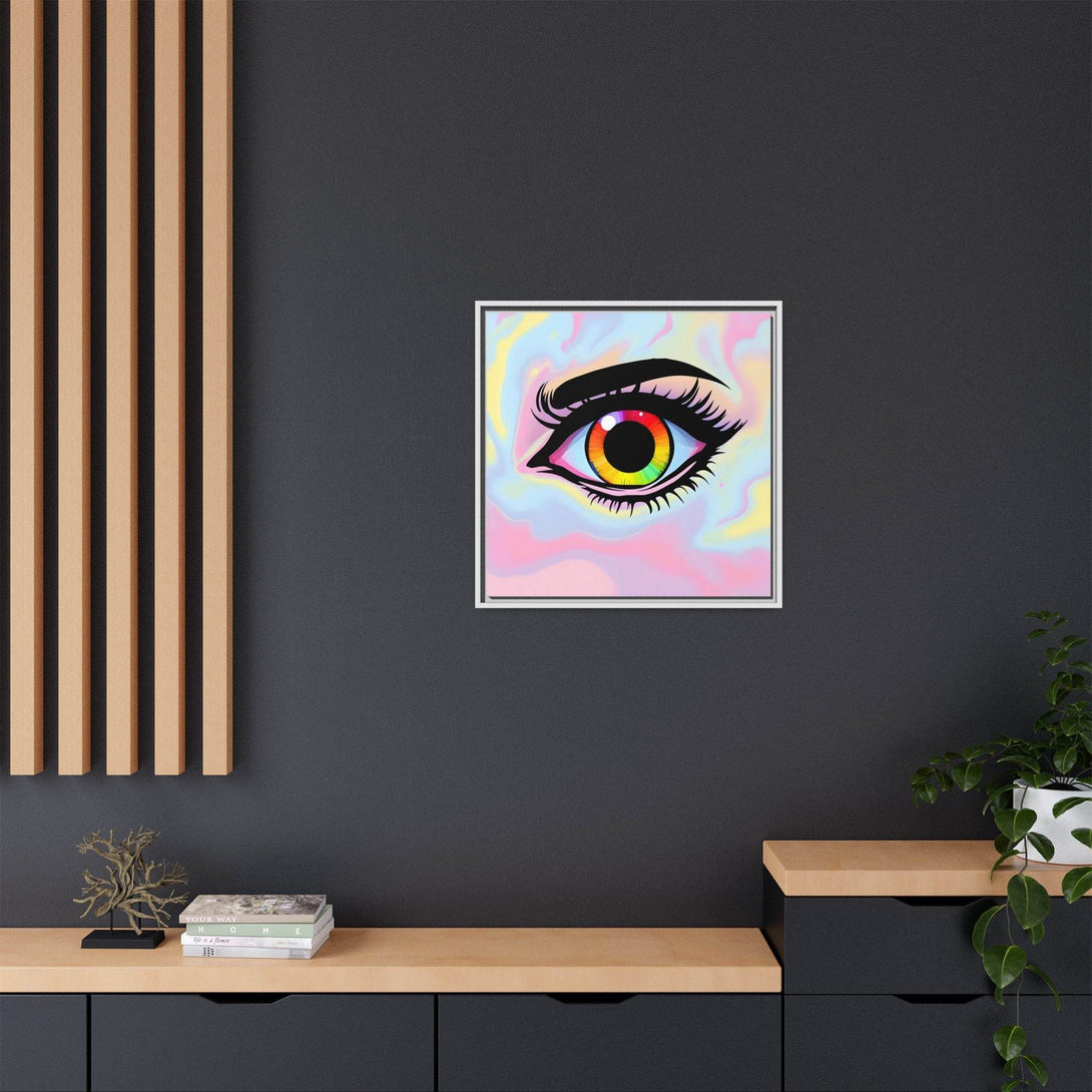 PsEyeFlow #35 - Spectrum Sentinel on Framed Matte Canvas (multi colour) - Highdellic