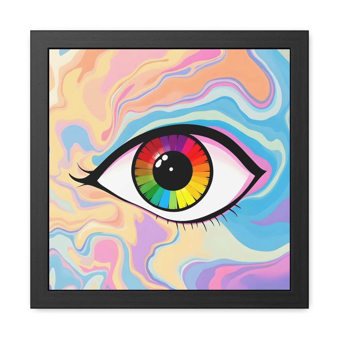 PsEyeFlow #1 – Prism Vision, ( wood Framed semi-gloss coated paper ) - Highdellic