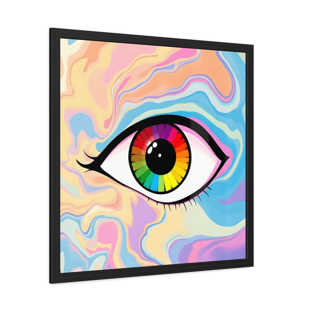 PsEyeFlow #1 – Prism Vision, ( wood Framed semi-gloss coated paper ) - Highdellic