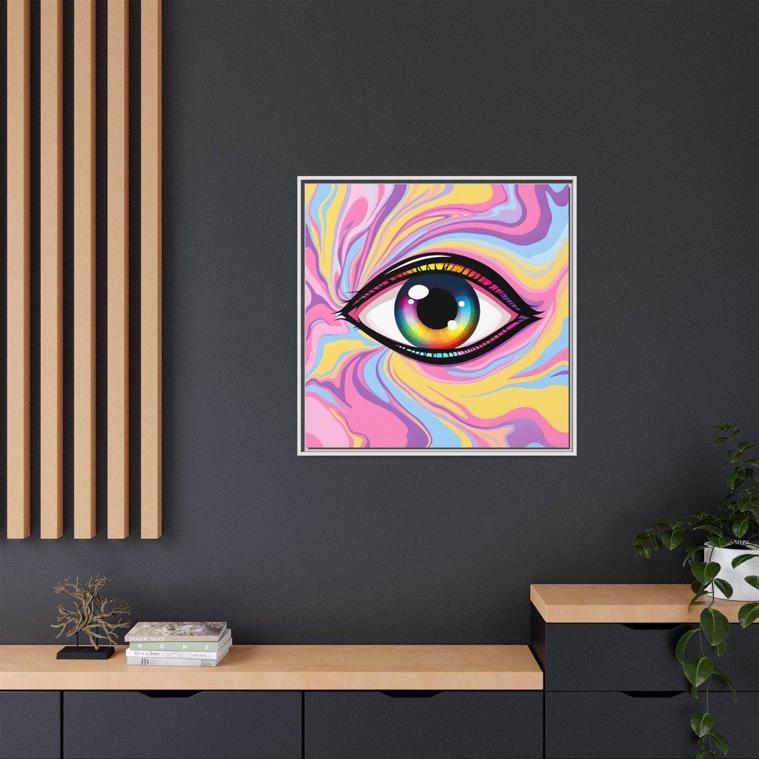 PsEyeFlow #29 - Spectrum Gaze.b (Matte Canvas, Framed (Multi-color)) - Highdellic