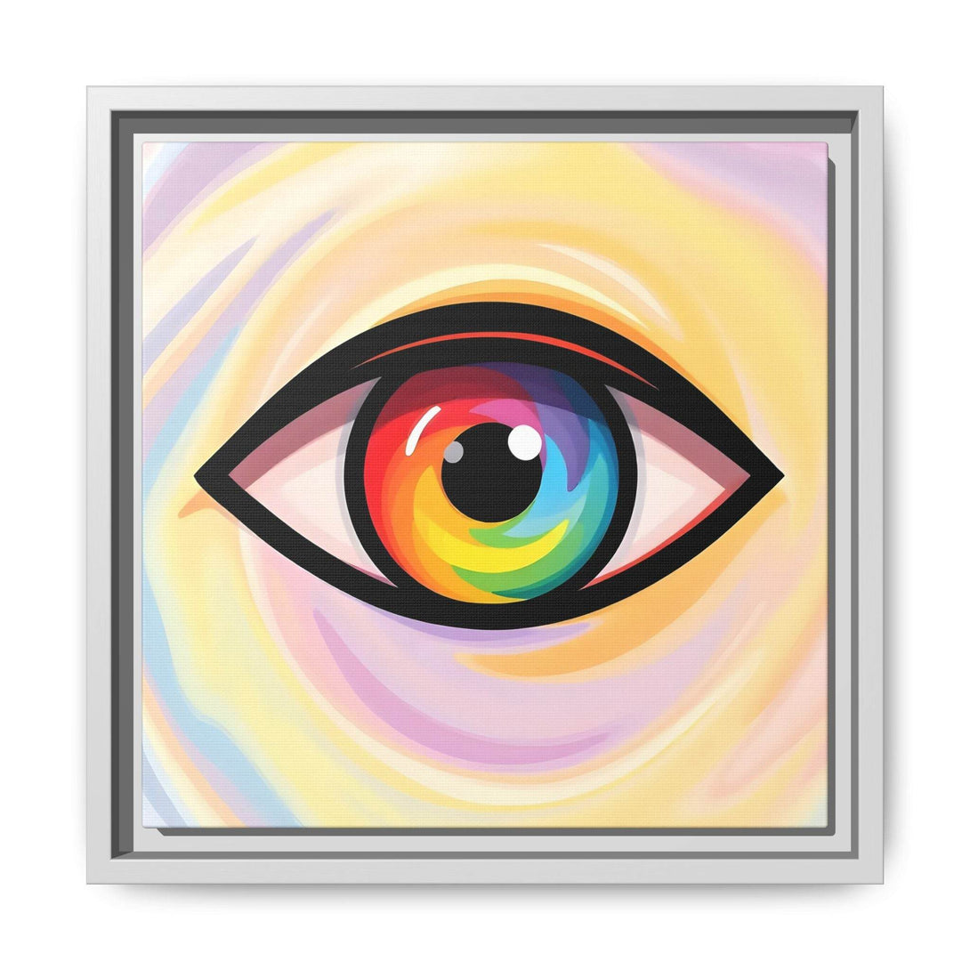 PsEyeFlow #18 - Ethereal Visionb. ( Colorful Framed Matte Canvas Decor ) - Highdellic