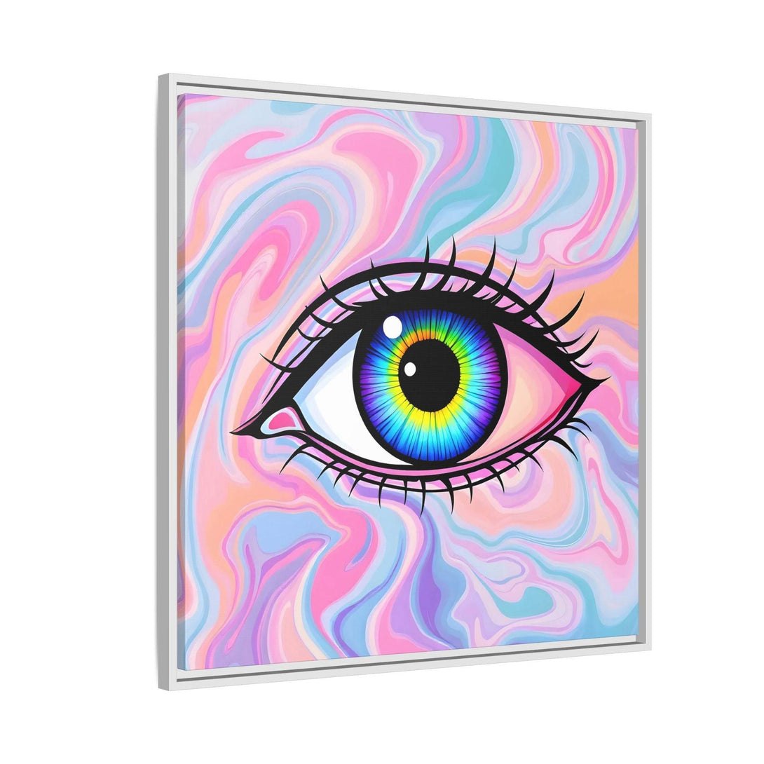 PsEyeFlow #3 – Vivid Mirage (Matte Canvas, Framed (Multi-color)) - Highdellic