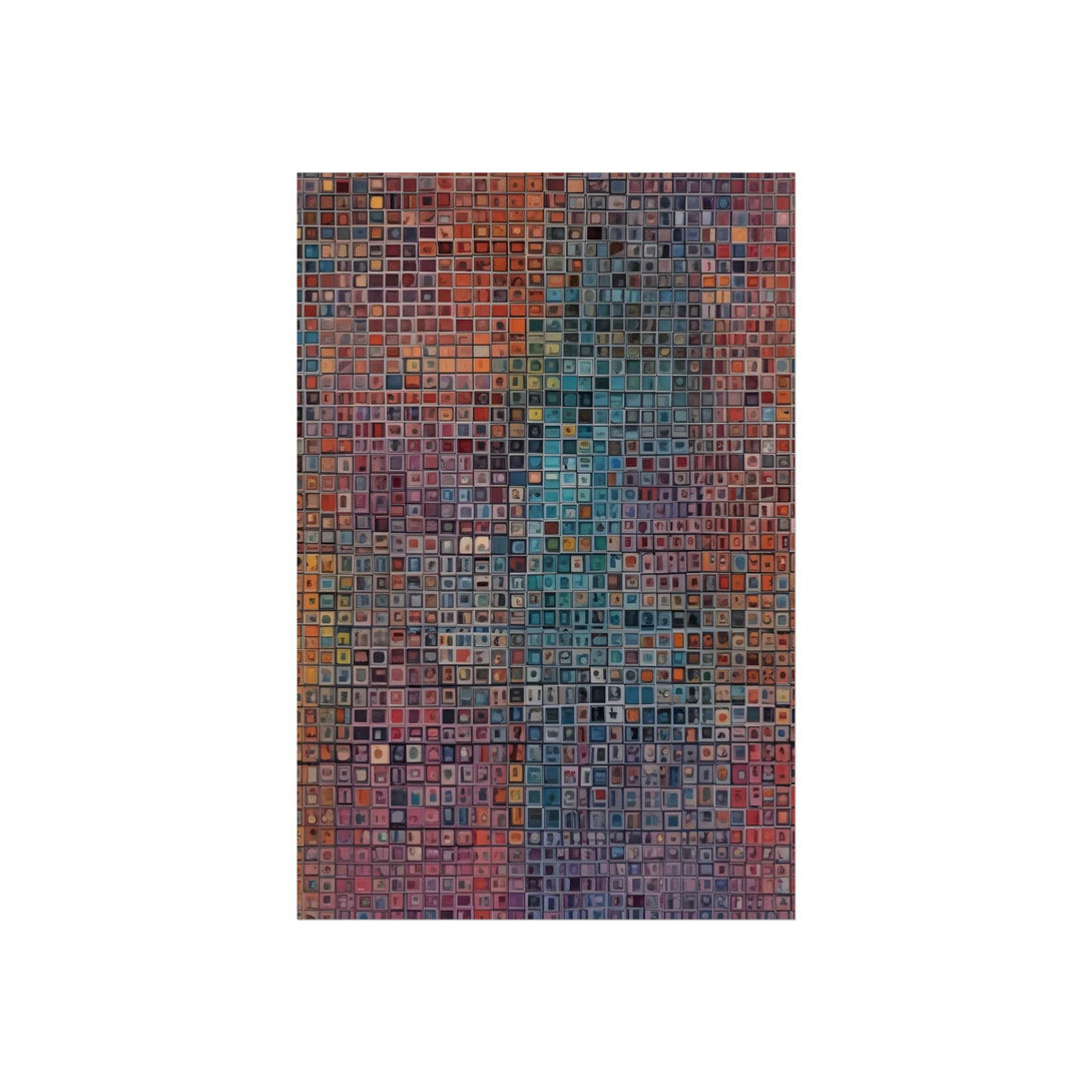 PsEyeCode #2b - Encrypted Echo on Vertical (2:3) Fine Art Poster - Highdellic