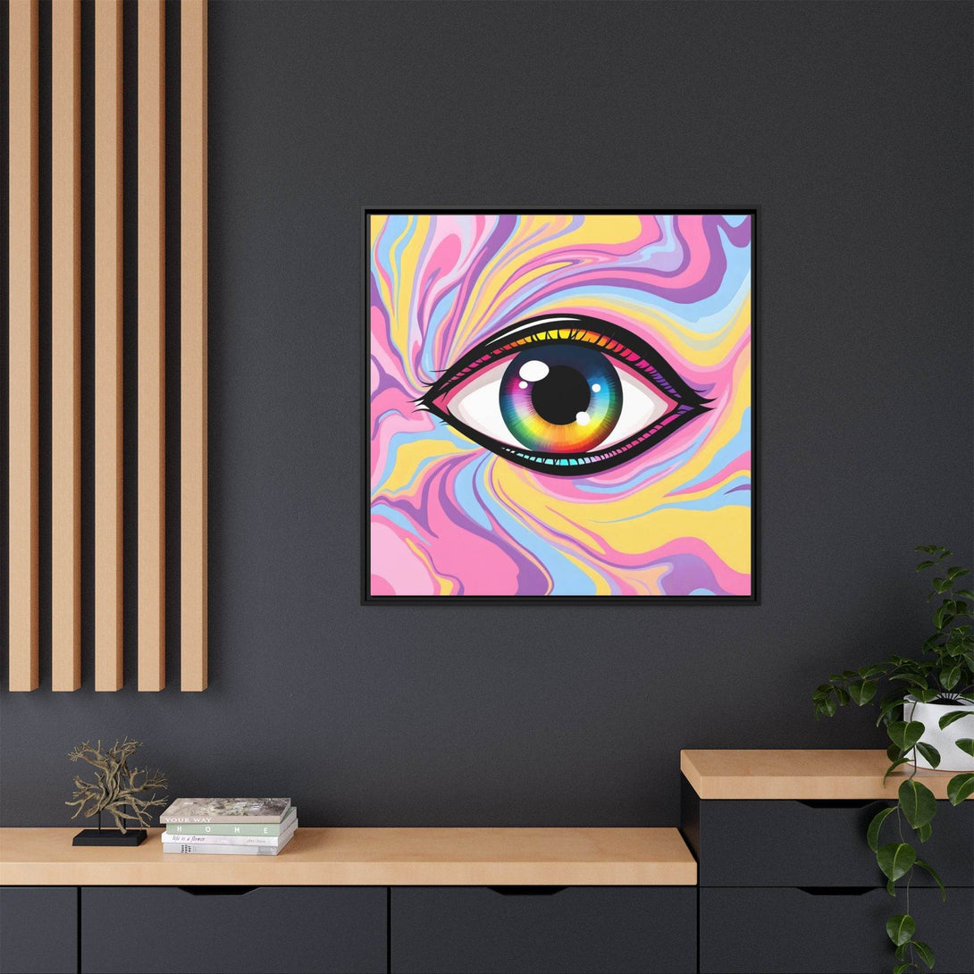 PsEyeFlow #29 - Spectrum Gaze.b (Matte Canvas, Framed (Multi-color)) - Highdellic