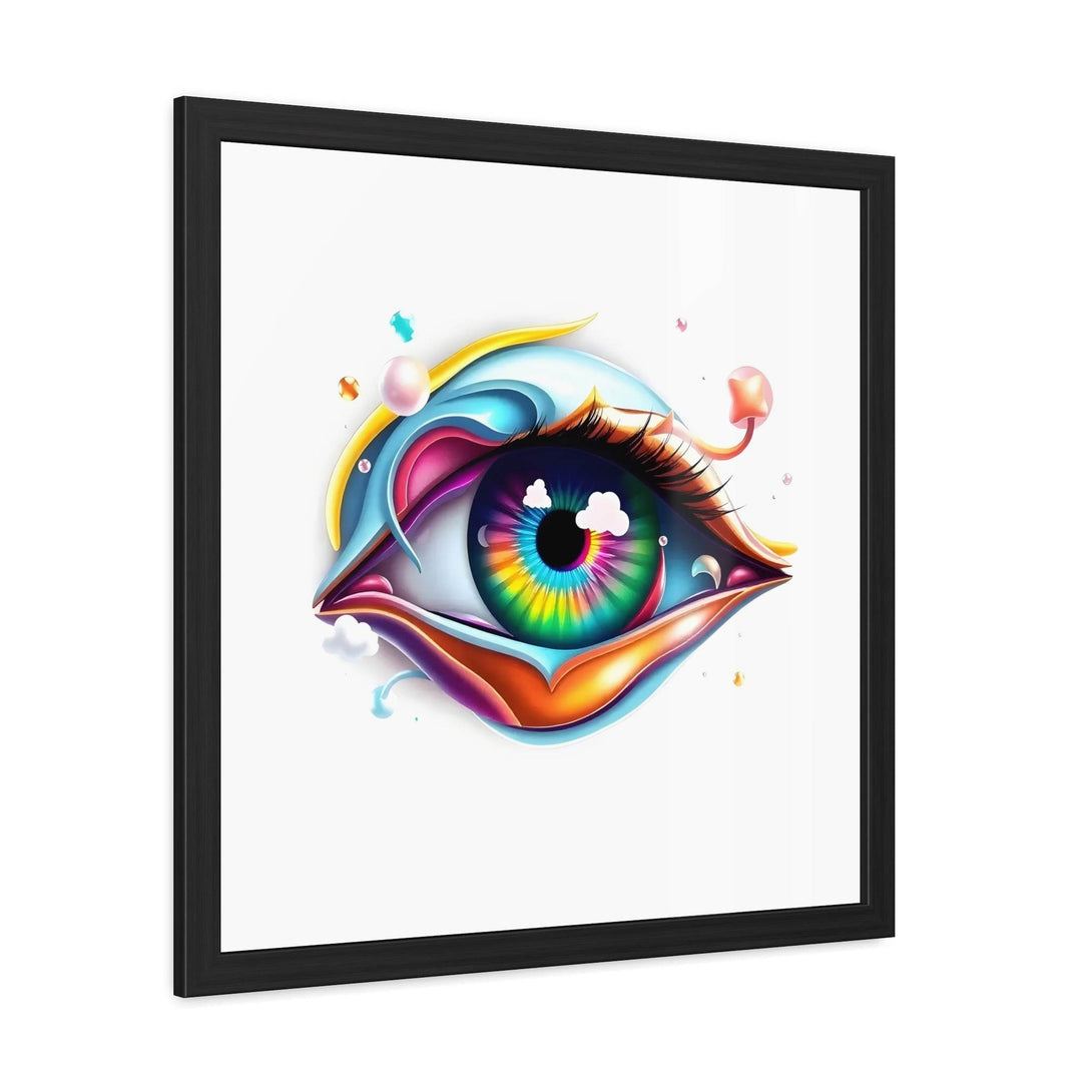 PsEyeDream #4 - Gaze of the Unseen on Semi-Gloss Coated Framed Poster - Highdellic