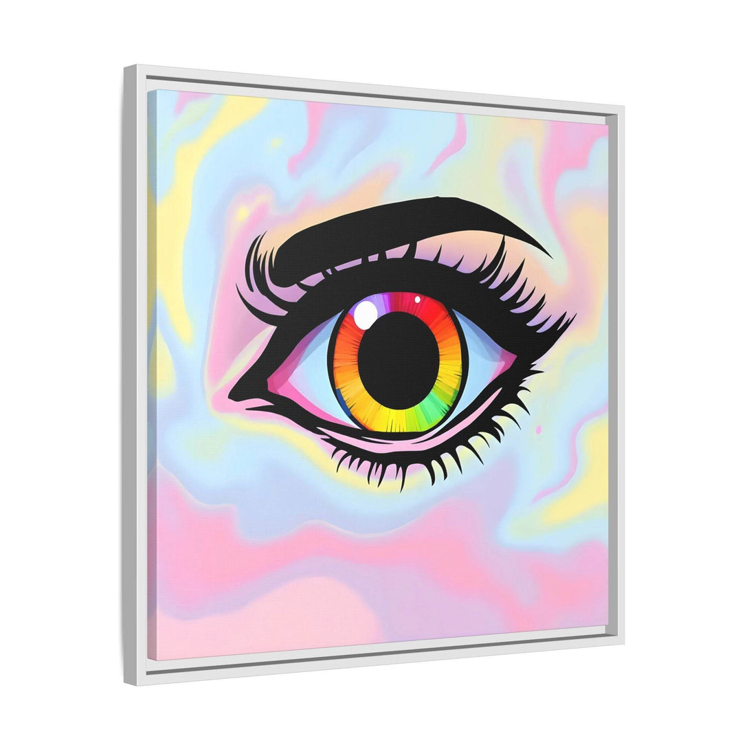 PsEyeFlow #35 - Spectrum Sentinel on Framed Matte Canvas (multi colour) - Highdellic