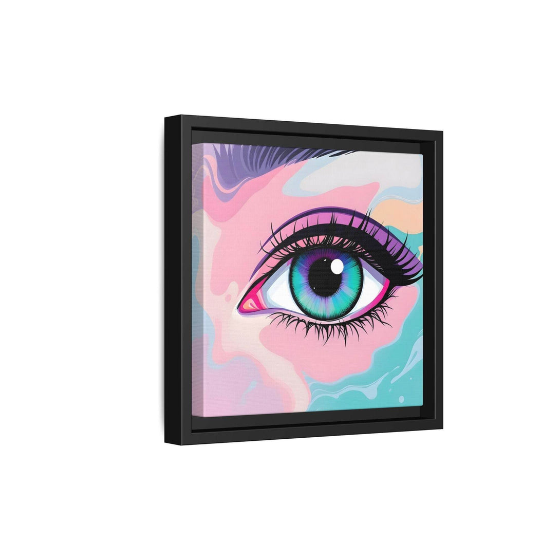 PsEyeFlow #2 – Lucid Gaze. ( Colorful Framed Matte Canvas Decor ) - Highdellic