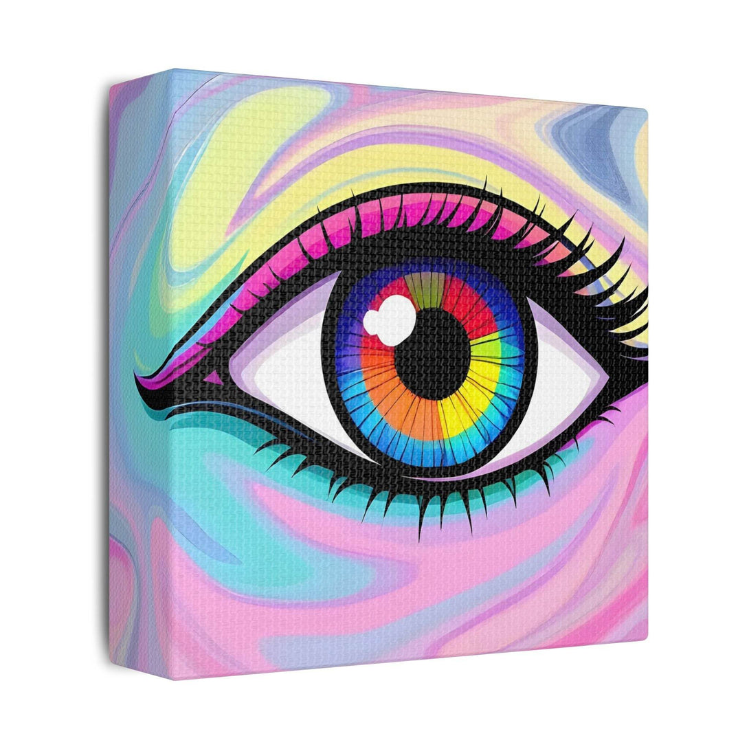 PsEyeFlow #8 - Radiant Vision. (Satin Canvas, Stretched) - Highdellic