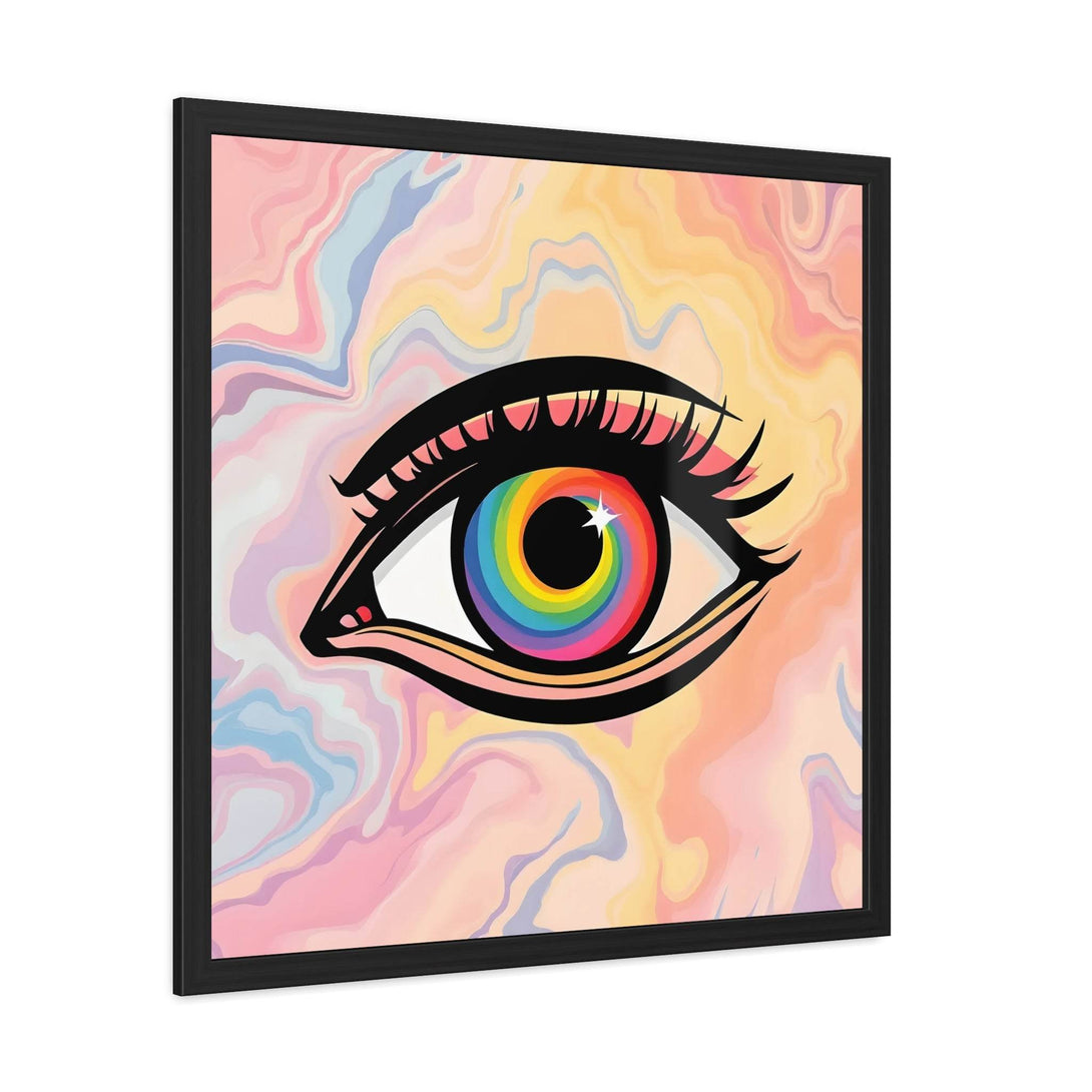 PsEyeFlow #14 - Radiant Spiral. ( wood Framed semi-gloss coated paper ) - Highdellic