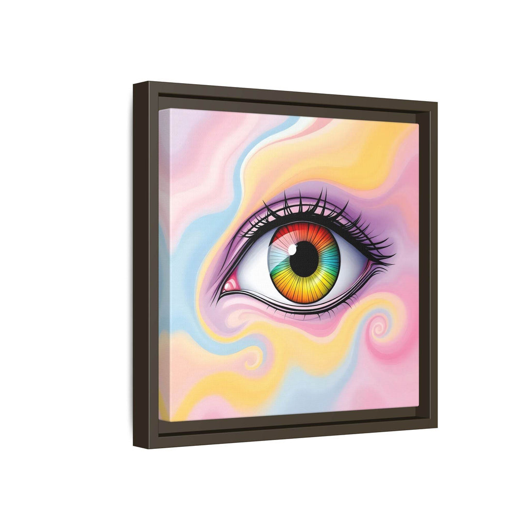 PsEyeFlow #36 – The Whispering Spiral on Framed Matte Canvas - Highdellic