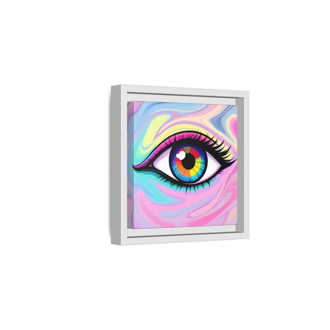 PsEyeFlow #8 - Radiant Vision. ( Colourful Framed Matte Canvas Decor ) - Highdellic