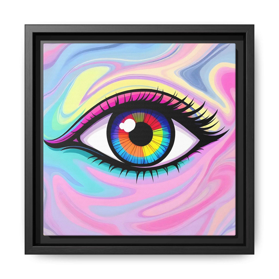 PsEyeFlow #8 - Radiant Vision. ( Colourful Framed Matte Canvas Decor ) - Highdellic