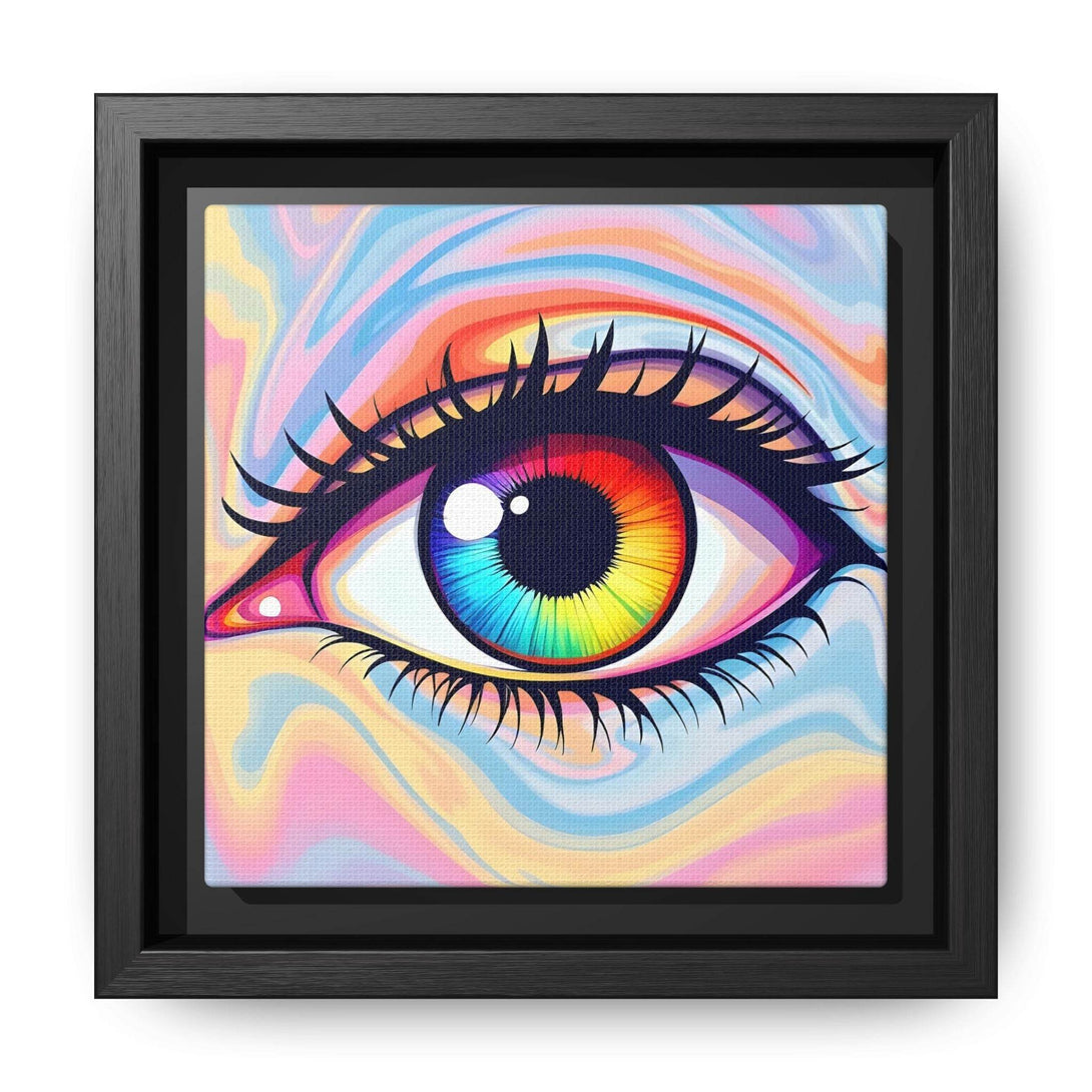 PsEyeFlow #20 - Dreamwave Vision. ( Colorful Framed Matte Canvas Decor ) - Highdellic