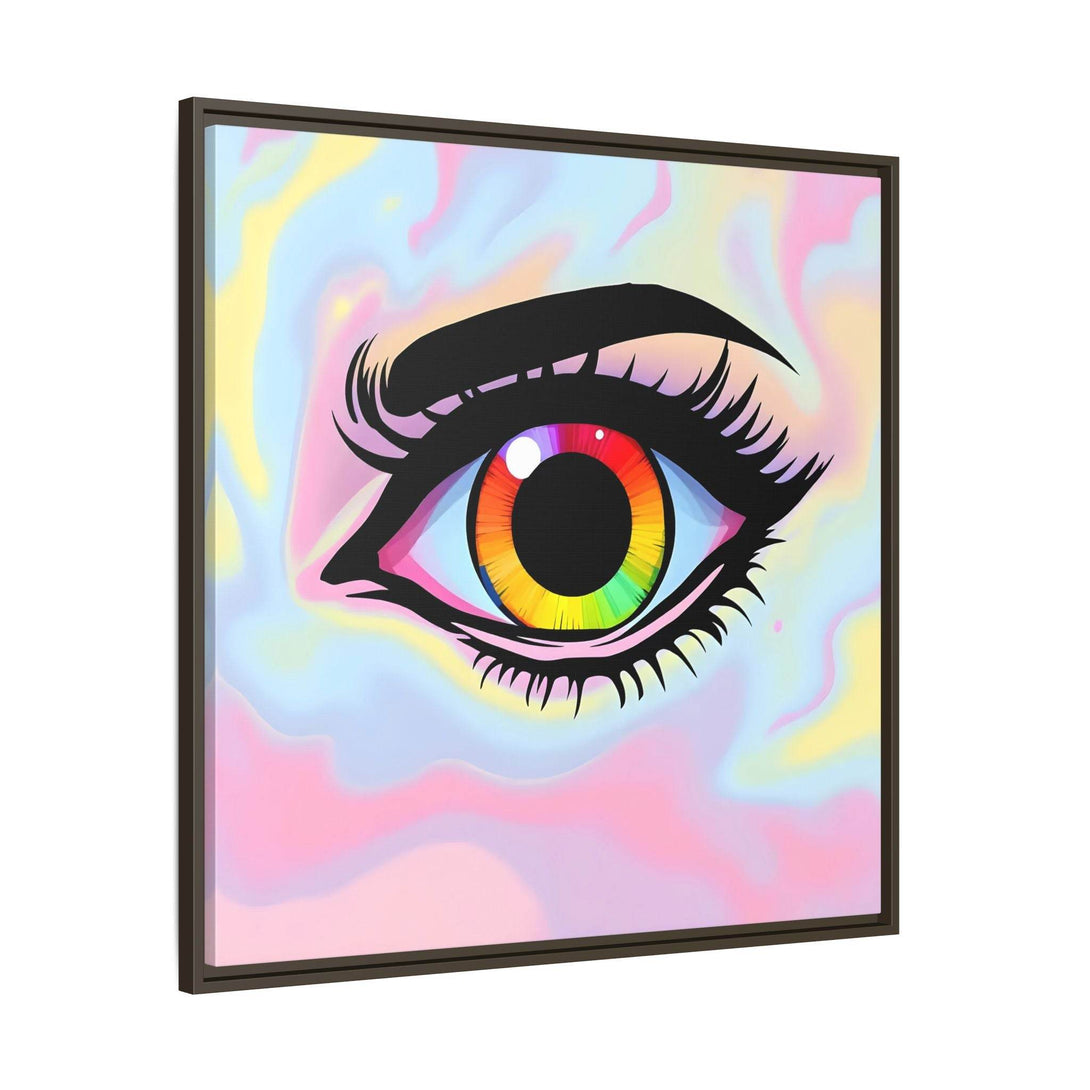 PsEyeFlow #35 - Spectrum Sentinel on Framed Matte Canvas (multi colour) - Highdellic