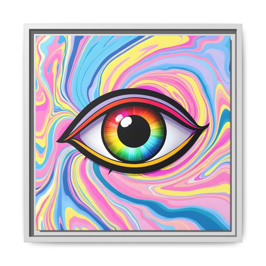 PsEyeFlow #31 - The Kaleidosoul on Framed Matte Canvas - Highdellic