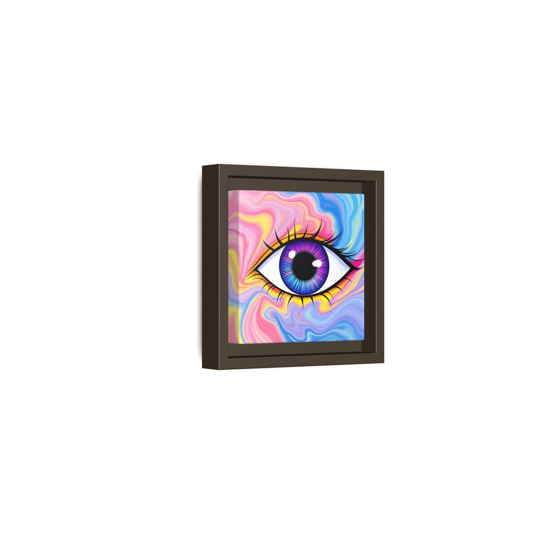 PsEyeFlow #28 - Cosmic Mirage on Framed Matte Canvas (Multi-color) - Highdellic