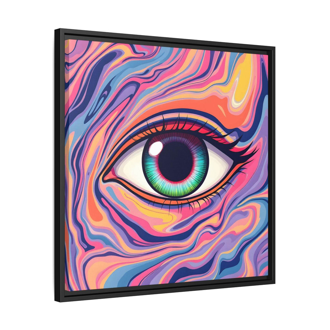 PsEyeFlow #26 - Vivid Echo - (Matte Canvas, Framed (Multi-color)) - Highdellic