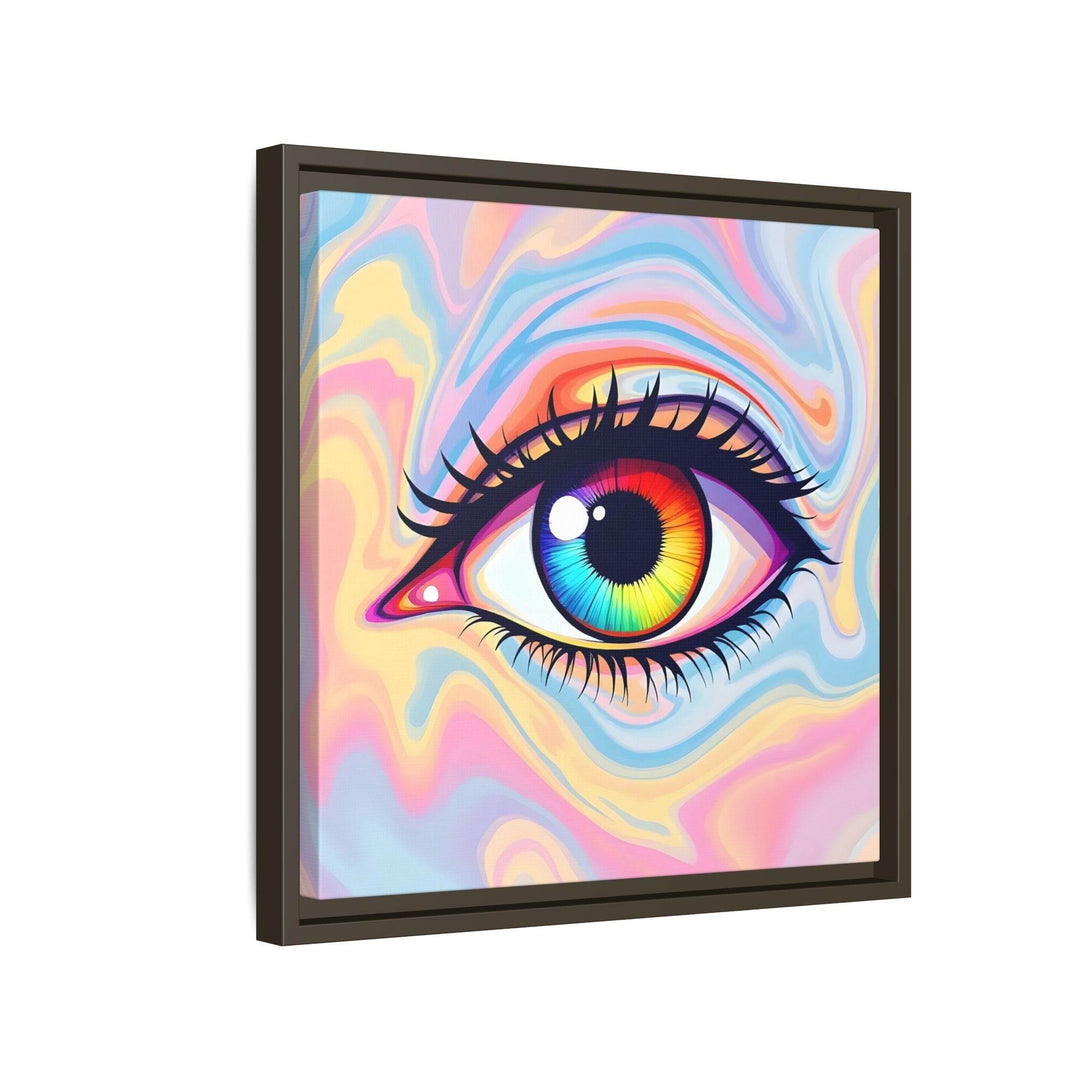 PsEyeFlow #20 - Dreamwave Vision. ( Colorful Framed Matte Canvas Decor ) - Highdellic