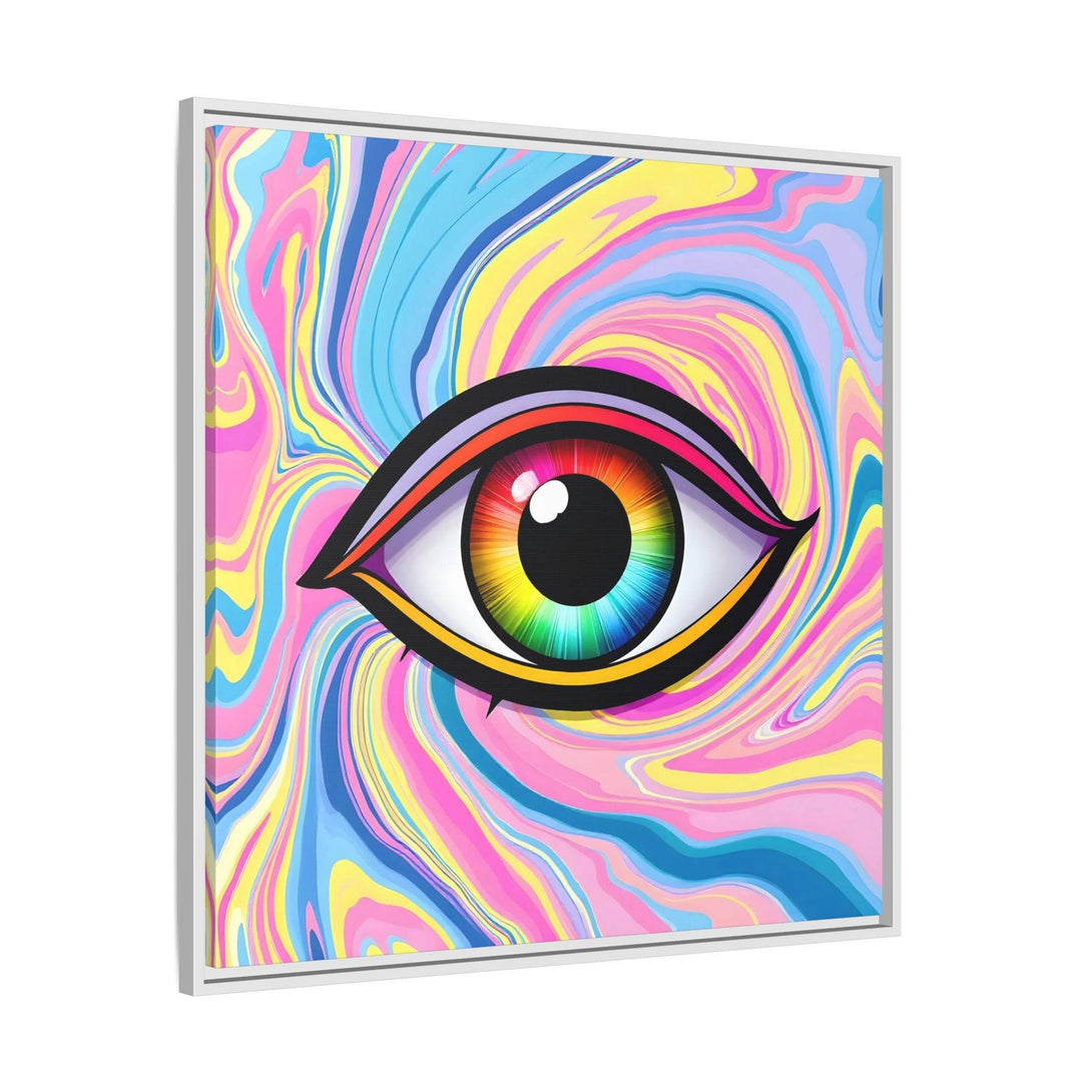 PsEyeFlow #31 - The Kaleidosoul on Framed Matte Canvas - Highdellic