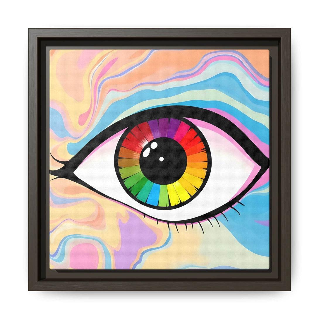 PsEyeFlow #1 – Prism Vision. (Matte Canvas, Framed, Multi-color) - Highdellic