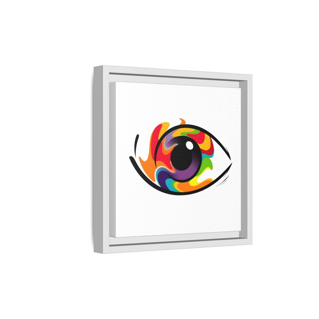 PsEyeGo 3 – Chromatic Flame on Framed Matte Canvas (Multi-color) - Highdellic