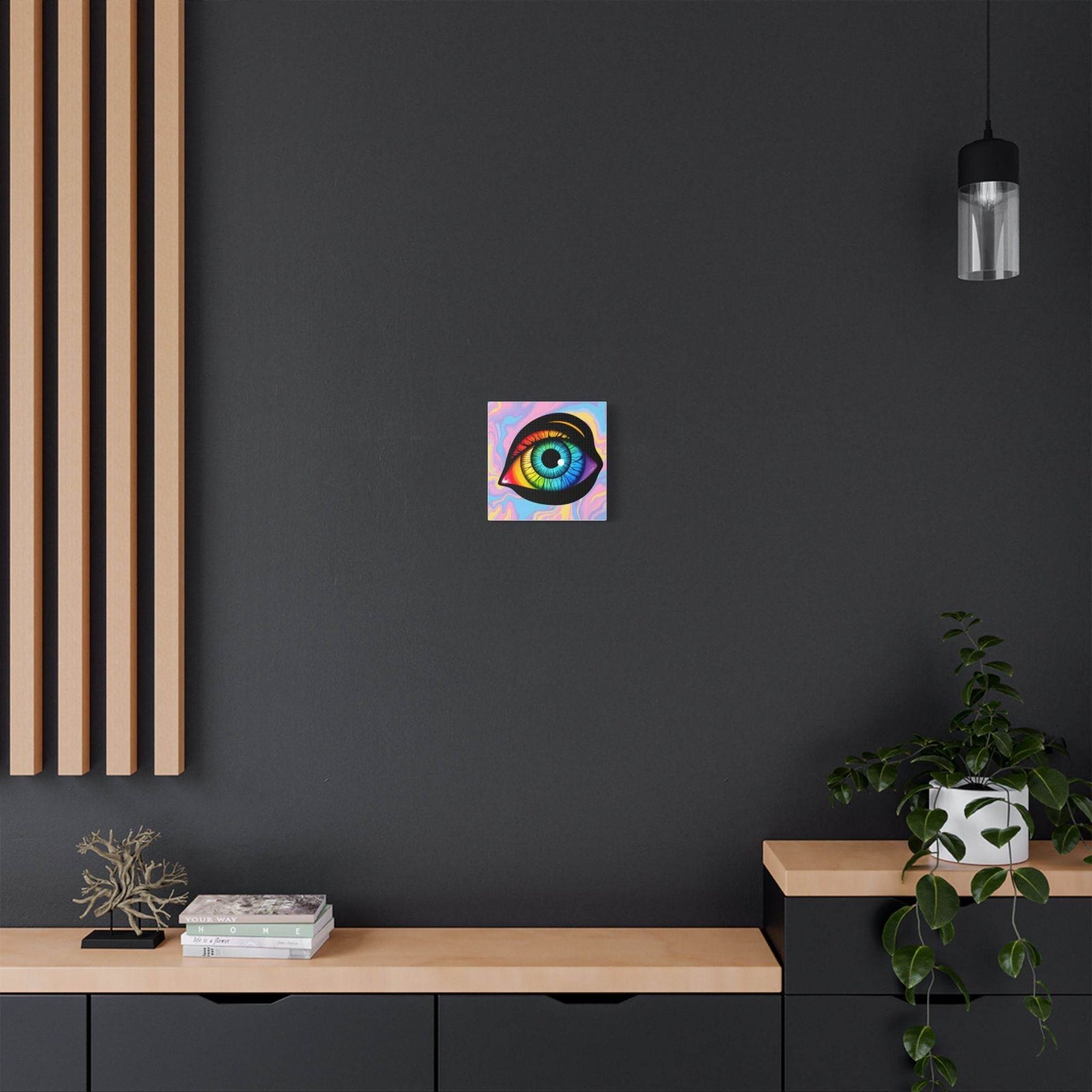 PsEyeFlow 4 - Chromatic Vision. (Satin Canvas, Stretched) - Highdellic
