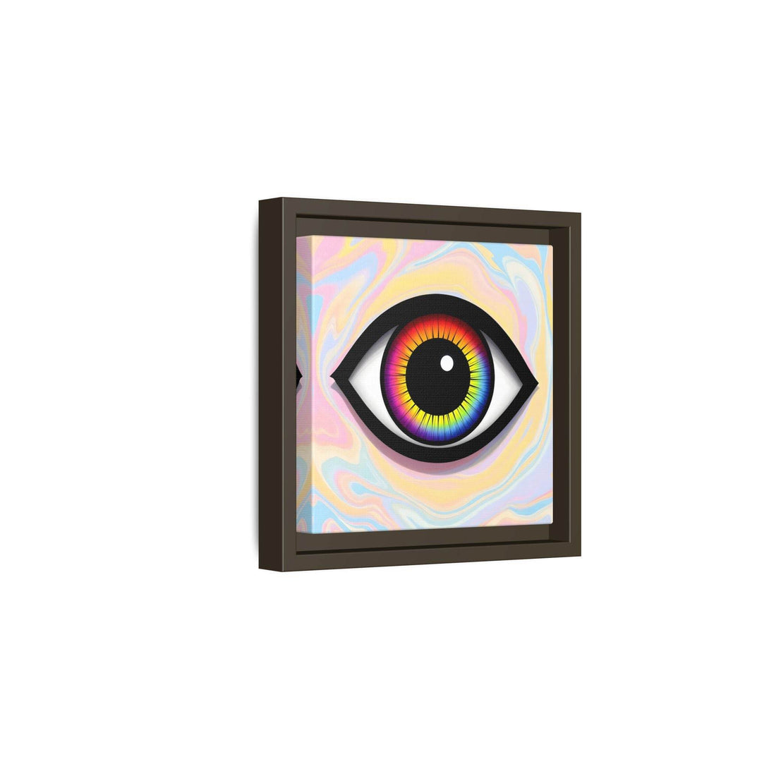 PsEyeFlow #25 - Chromatic Horizon. (Matte Canvas, Framed (Multi-color)) - Highdellic