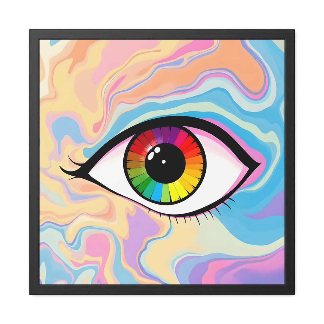 PsEyeFlow #1 – Prism Vision, ( wood Framed semi-gloss coated paper ) - Highdellic