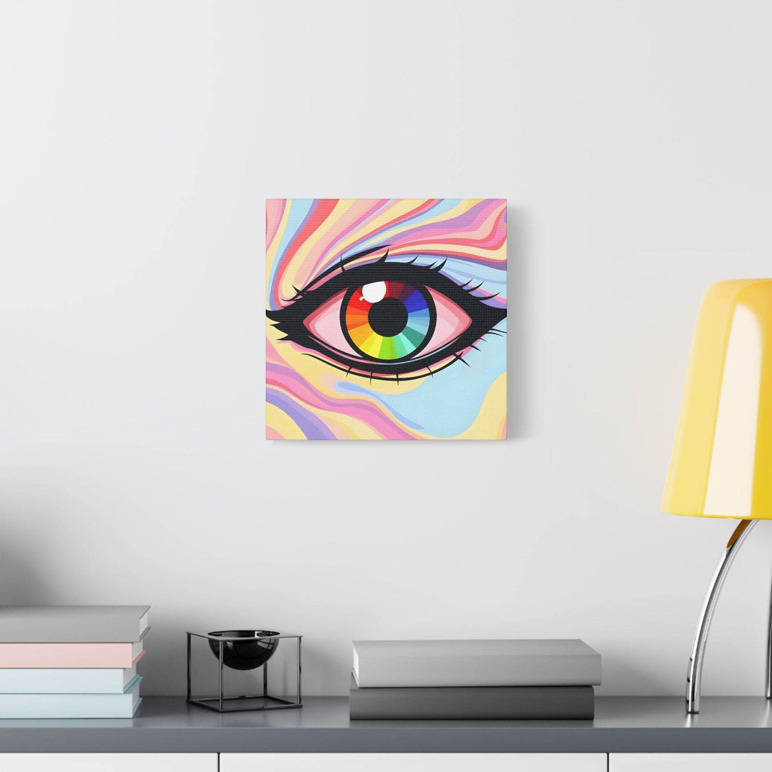PsEyeFlow #15 - Chromatic Dream. (Satin Canvas, Stretched) - Highdellic