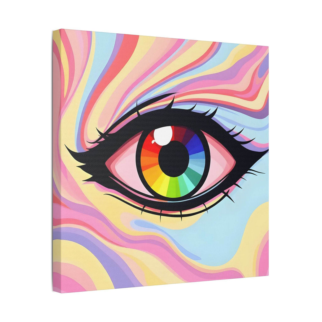 PsEyeFlow #15 - Chromatic Dream. (Satin Canvas, Stretched) - Highdellic