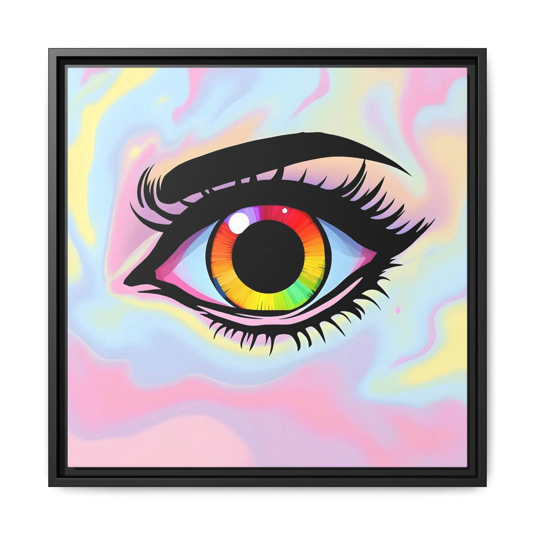 PsEyeFlow #35 - Spectrum Sentinel on Framed Matte Canvas (multi colour) - Highdellic
