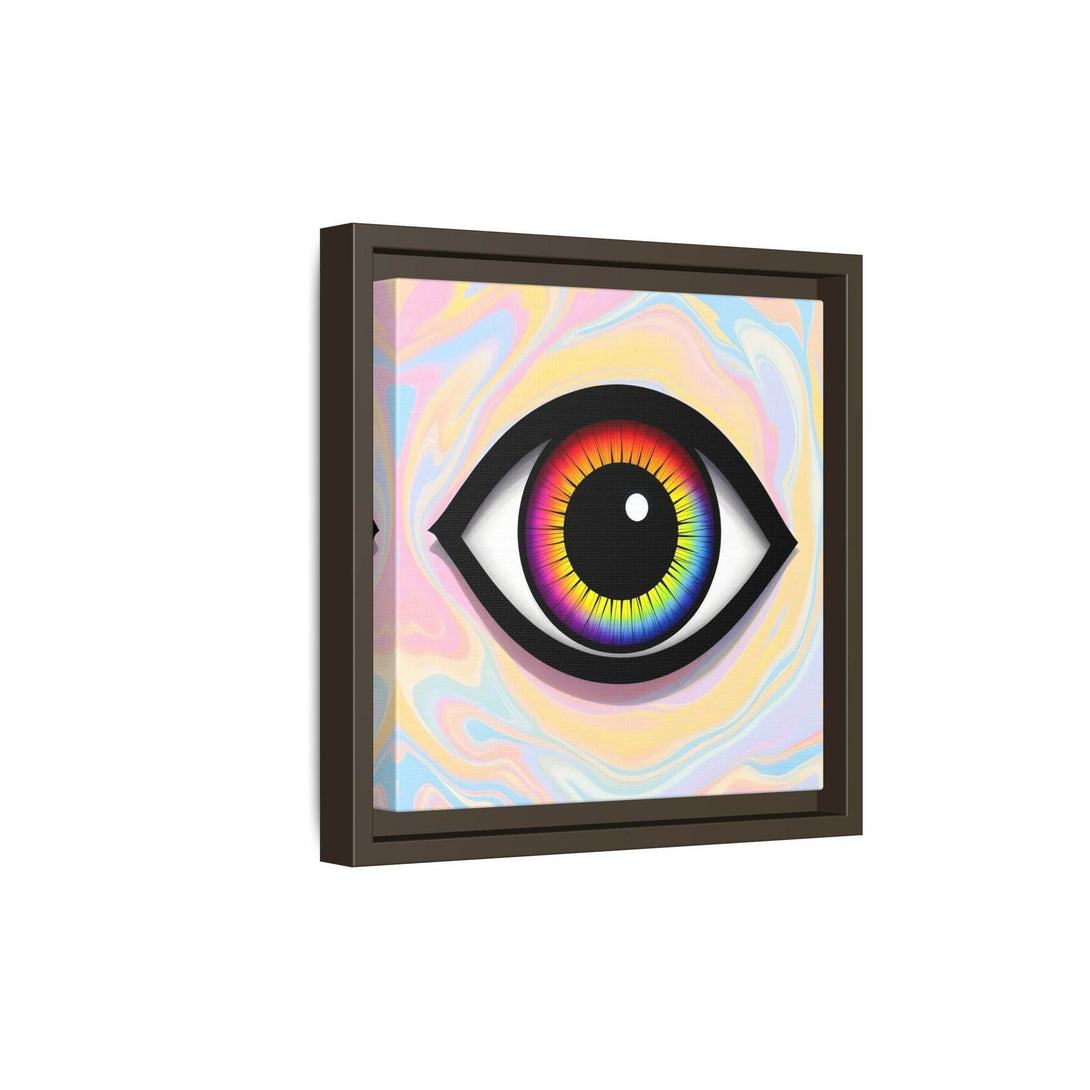 PsEyeFlow #25 - Chromatic Horizon. (Matte Canvas, Framed (Multi-color)) - Highdellic