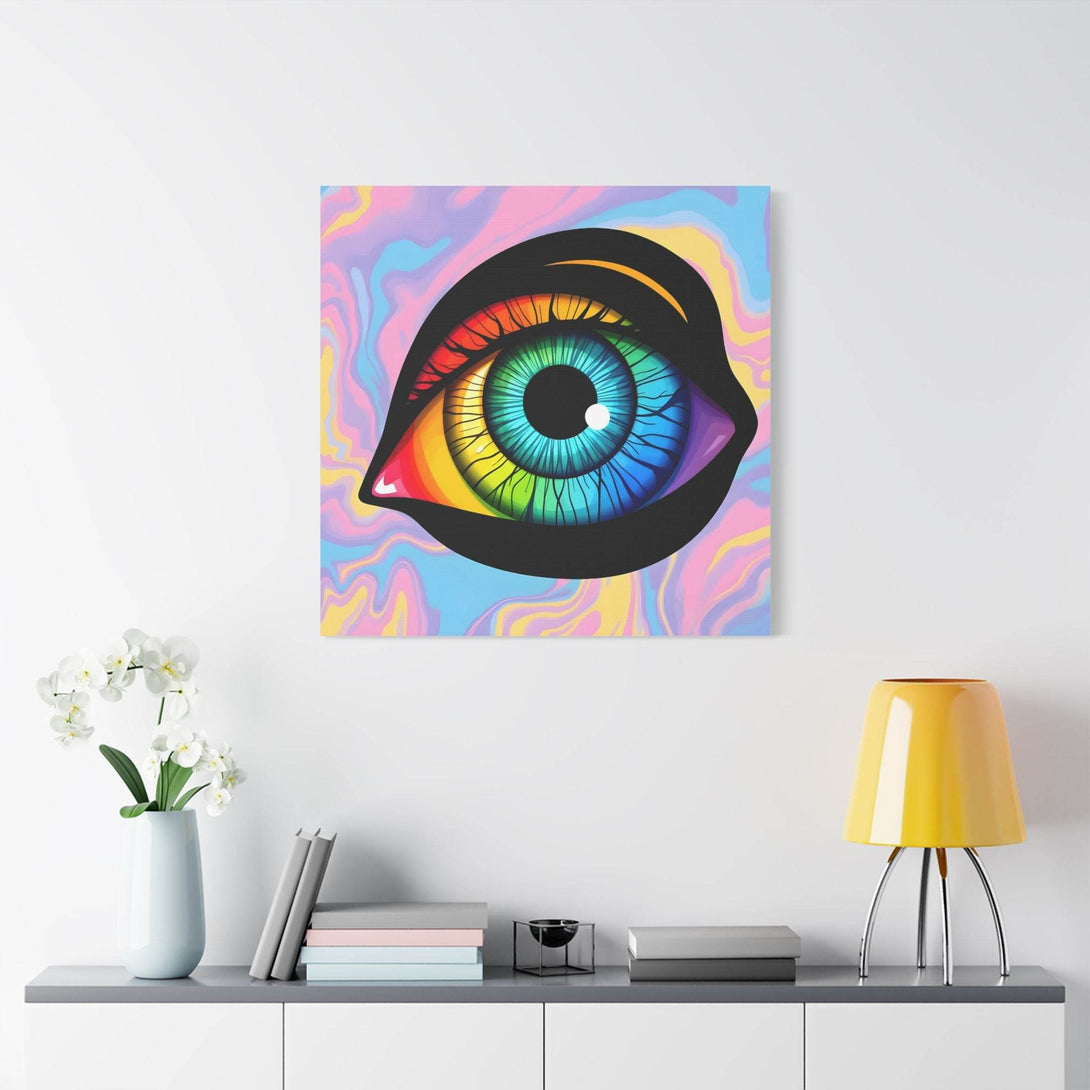 PsEyeFlow 4 - Chromatic Vision. (Satin Canvas, Stretched) - Highdellic