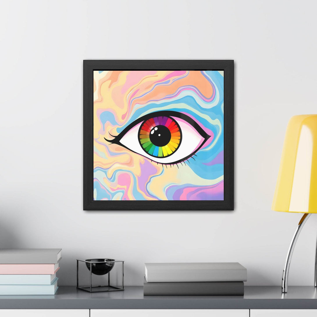 PsEyeFlow #1 – Prism Vision, ( wood Framed semi-gloss coated paper ) - Highdellic
