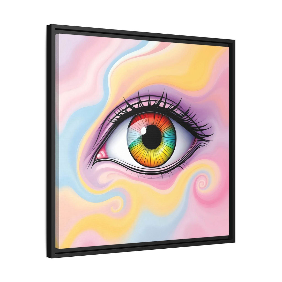 PsEyeFlow #36 – The Whispering Spiral on Framed Matte Canvas - Highdellic