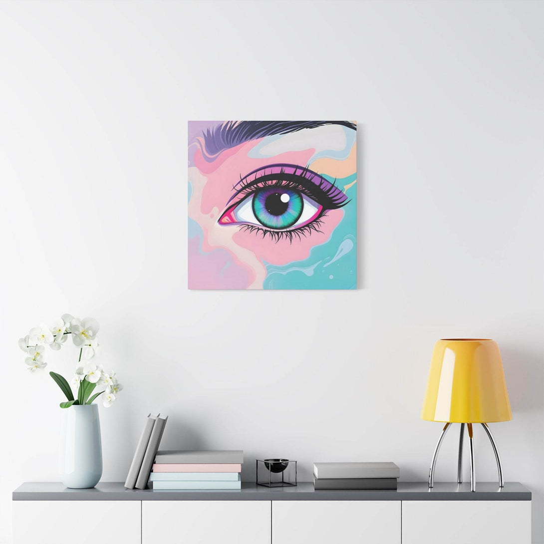 PsEyeFlow #2 – Lucid Gaze. (Satin Canvas, Stretched) - Highdellic