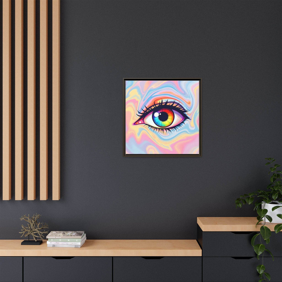 PsEyeFlow #20 - Dreamwave Vision. ( Colorful Framed Matte Canvas Decor ) - Highdellic