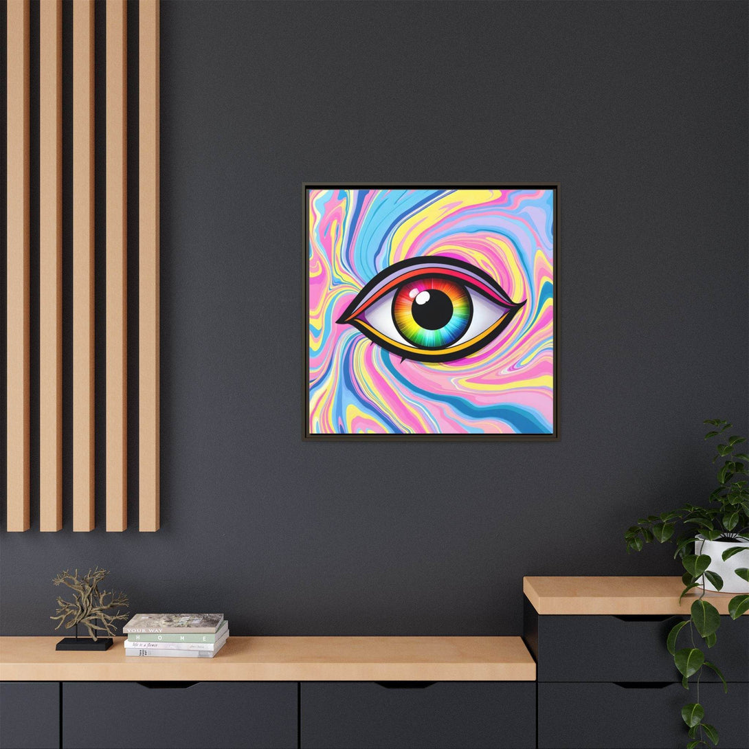 PsEyeFlow #31 - The Kaleidosoul on Framed Matte Canvas - Highdellic