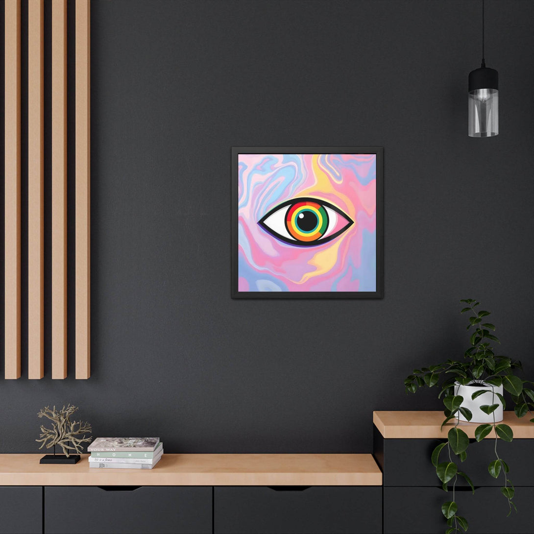 PsEyeFlow #6 - Vortex Vision. ( wood Framed semi-gloss coated paper ) - Highdellic