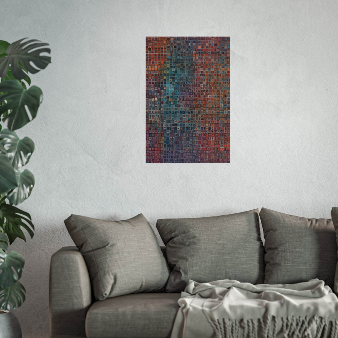 PsEyeCode #2c - Encrypted Echo on Vertical (2:3) Fine Art Poster - Highdellic