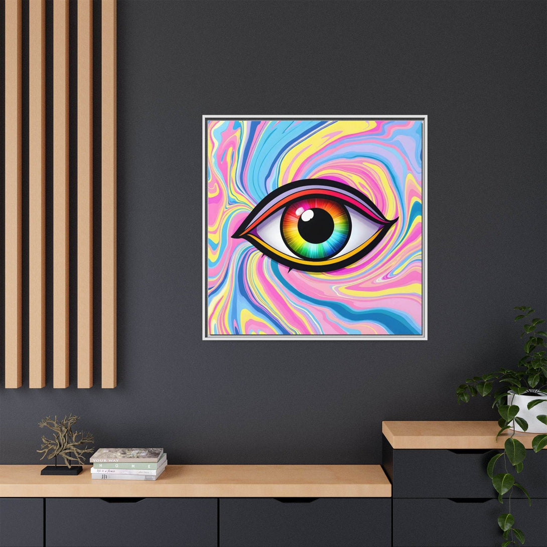 PsEyeFlow #31 - The Kaleidosoul on Framed Matte Canvas - Highdellic